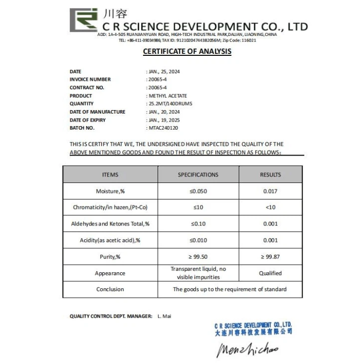Ethyl Acetate Vs Methyl Acetate